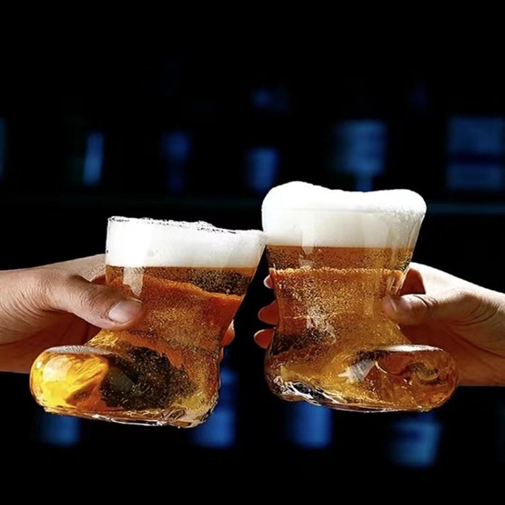 Cowboy Boot Shot Beer Glasses,Clear Pattern Beer Boot Mugs,9 OZ Cowboy Boot Cups,Clear Cowboy Drinking Shot Cups For Oktoberfest Celebrations, St. Patrick's Day, Bachelor Or Bachelorette Festivities